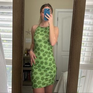 Green Floral Dress